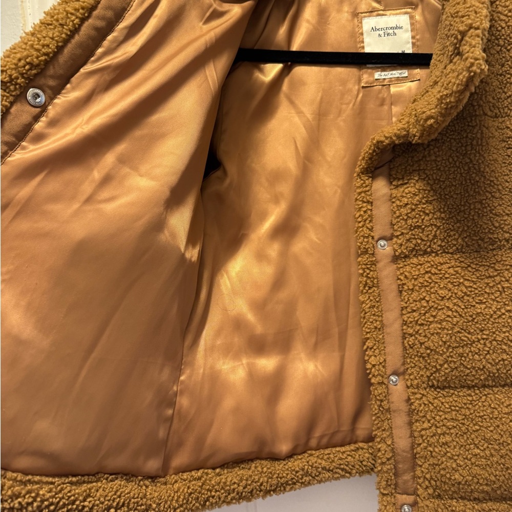 Abercrombie & Fitch Tan Sherpa‎ Jacket - Picture 4 of 5